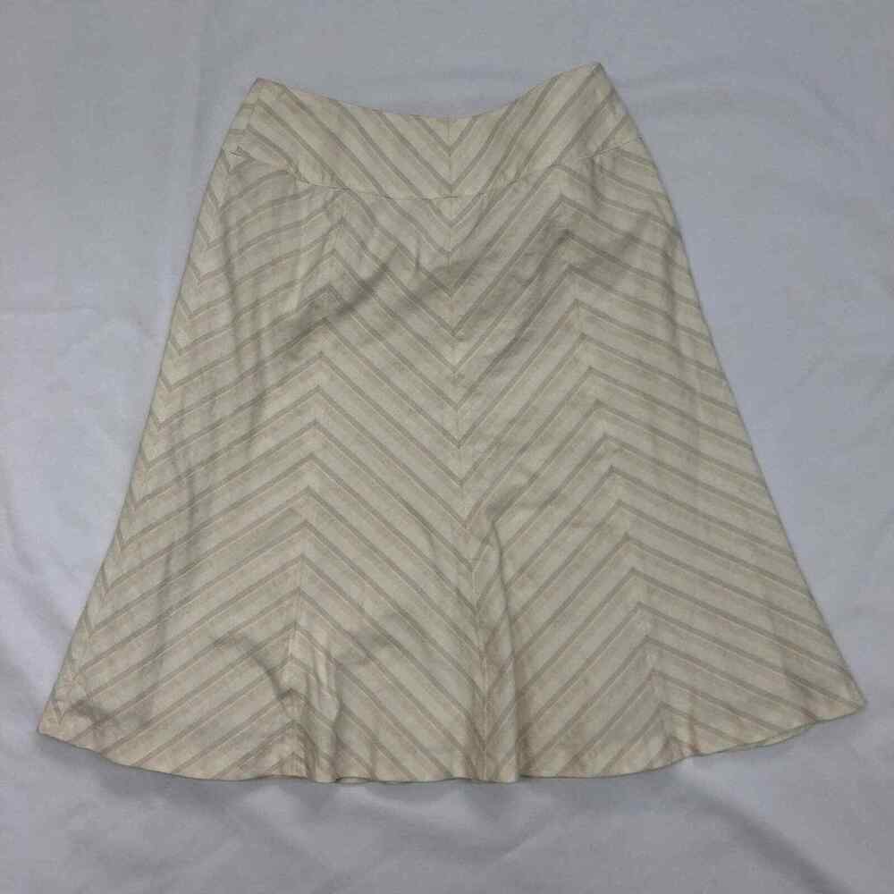 Ann Taylor Women's Skirt Size 2 Beige Straight